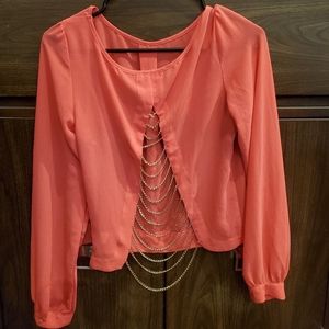 do&be salmon chain top